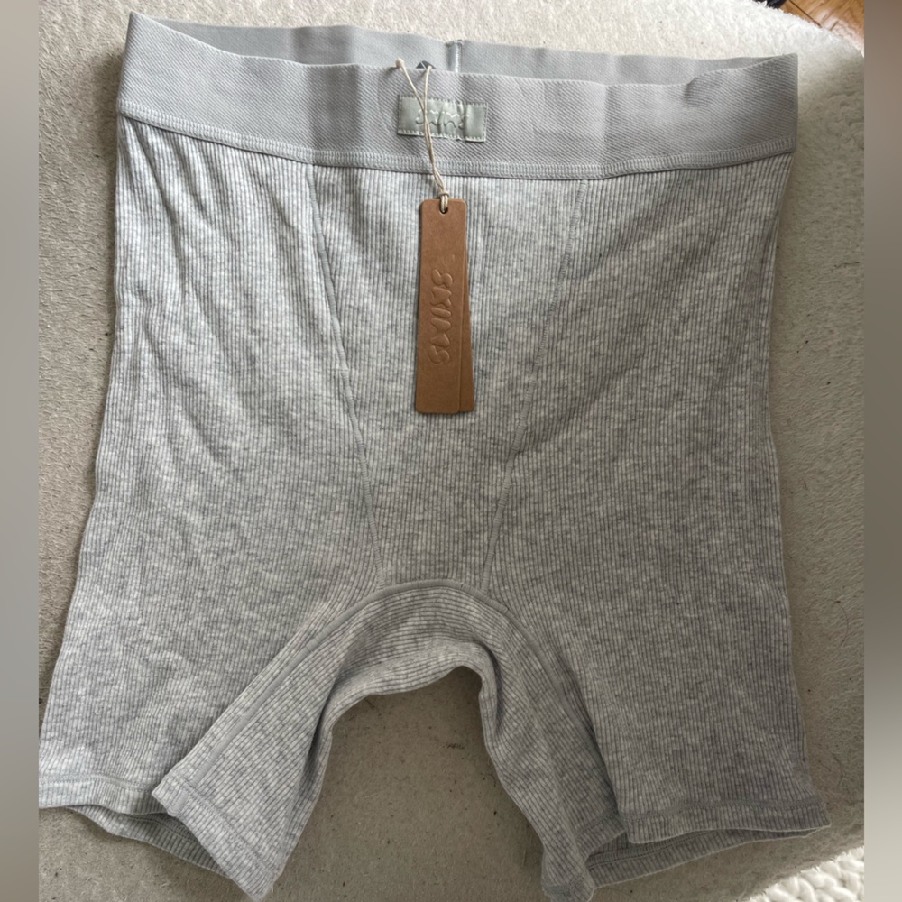 NWT Skims ribbed cotton boxer